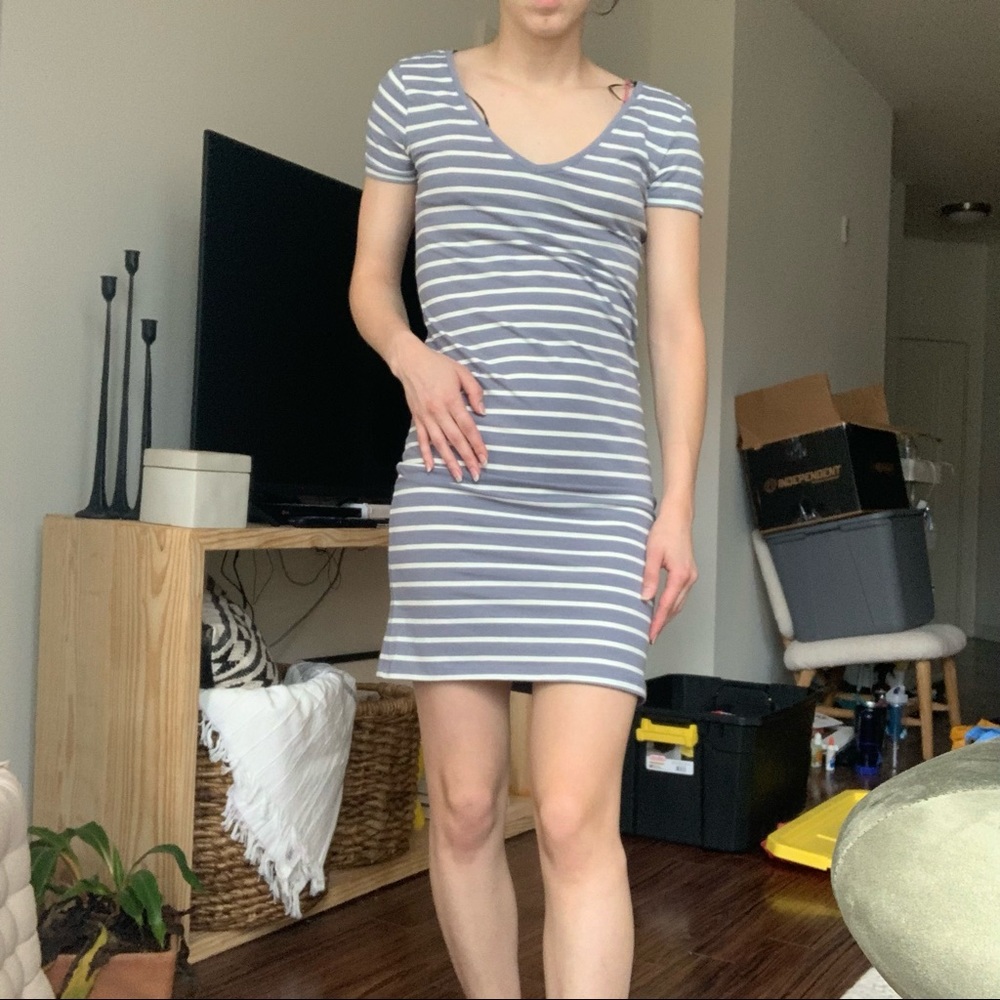 H&M Stripe T-shirt Dress